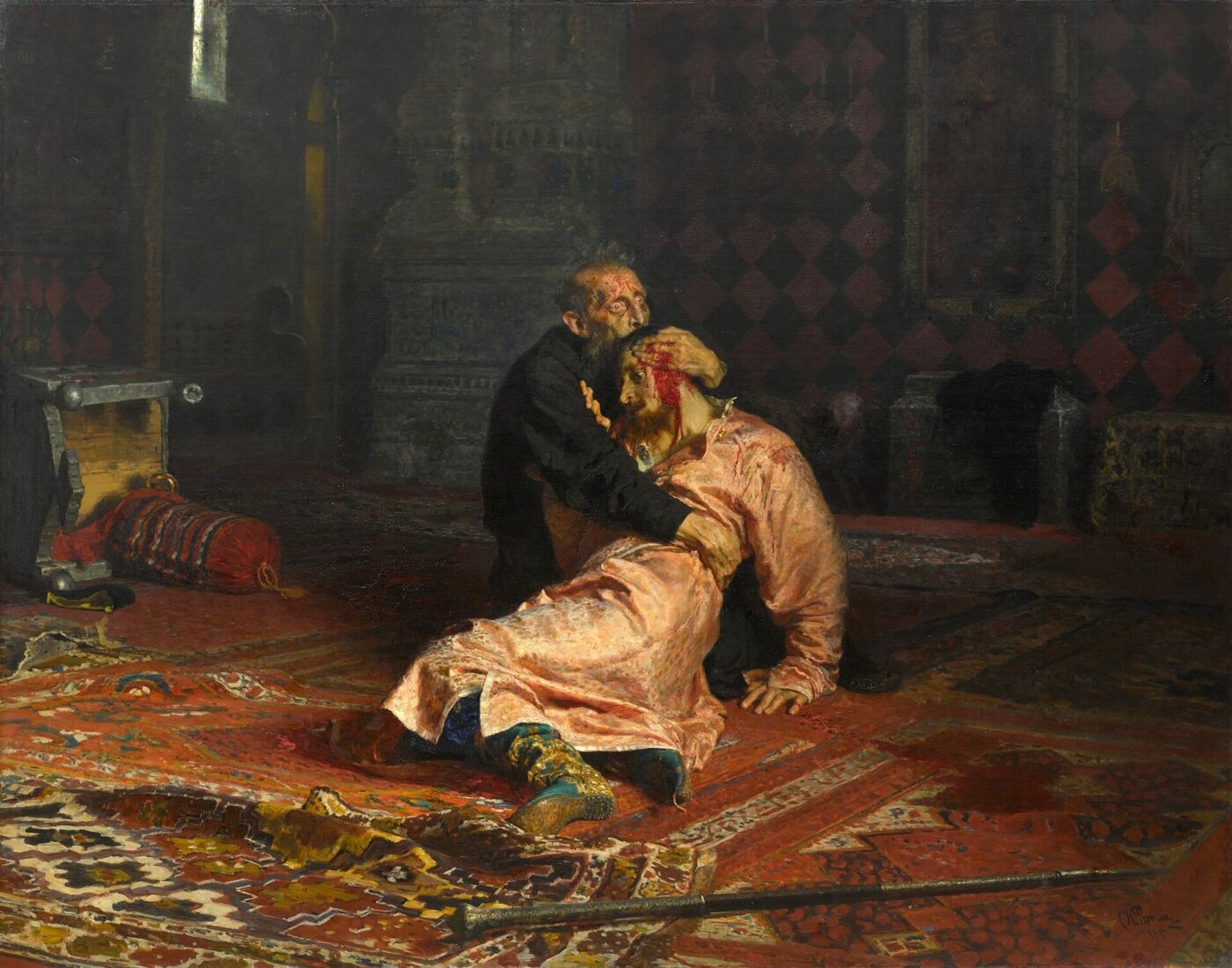 Ivan the Terrible and His Son Ivan, by Ilya Repin