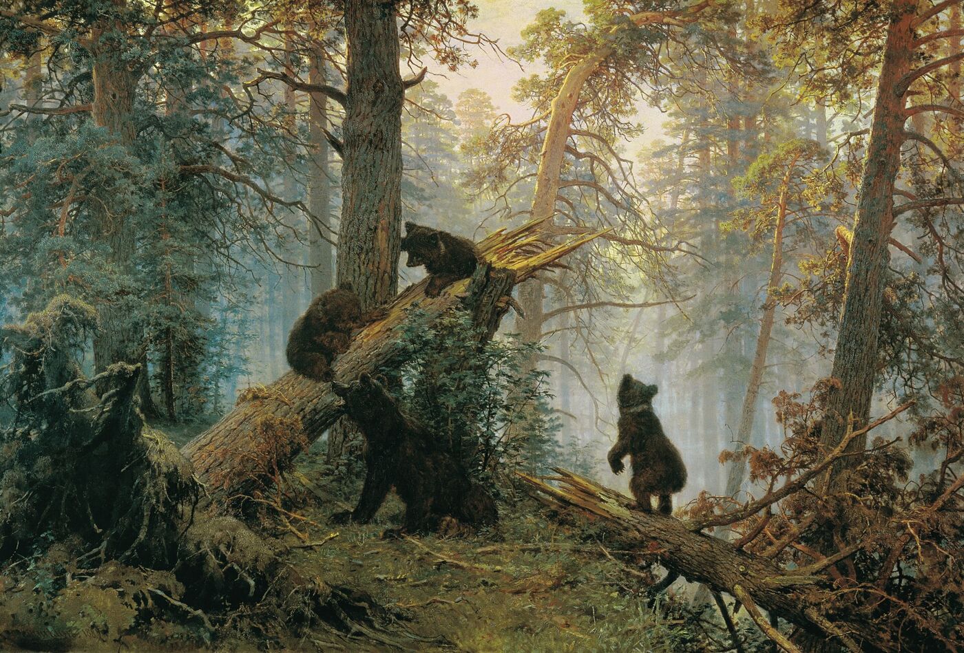 Morning in a Pine Forest, by Ivan Shishkin and Konstantin Savitsky