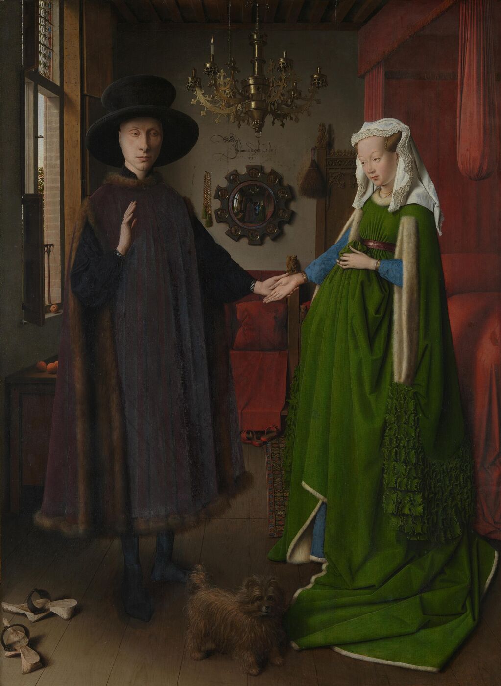 The Arnolfini Portrait, by Jan van Eyck