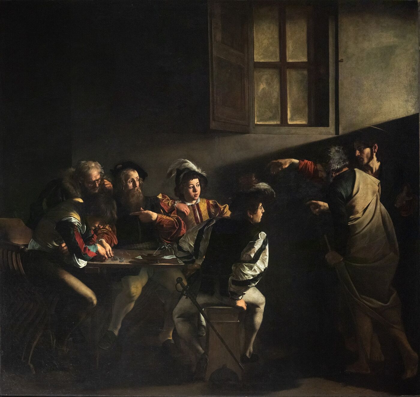The Calling of Saint Matthew, by Caravaggio