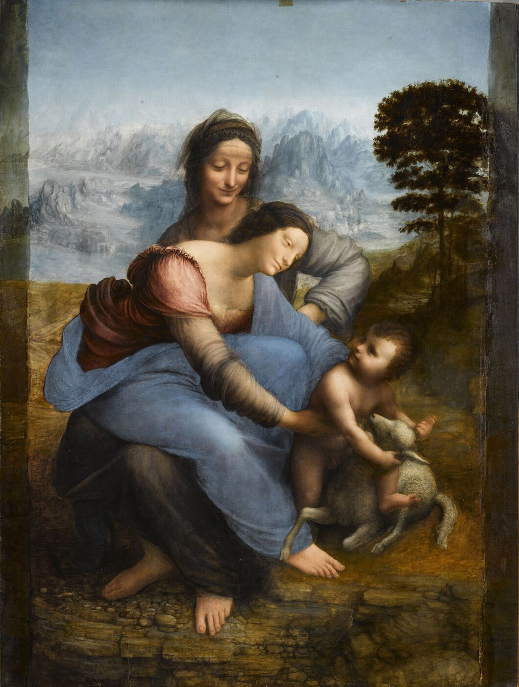 The Virgin and Child with Saint Anne, by Leonardo da Vinci