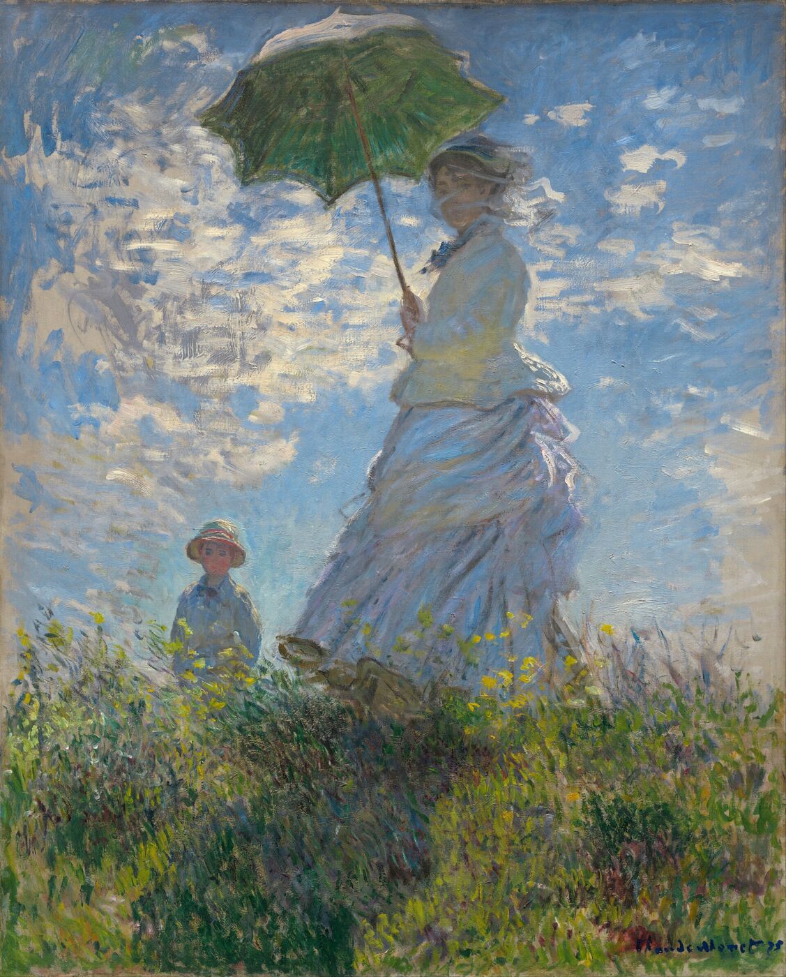 Woman with a Parasol, by Claude Monet