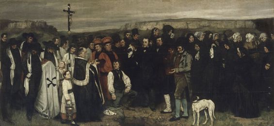 A Burial at Ornans, by Gustave Courbet