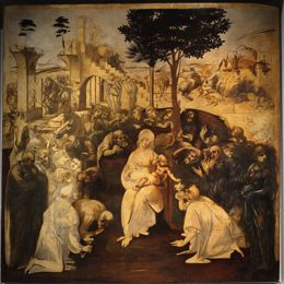 Adoration of the Magi, by Leonardo da Vinci