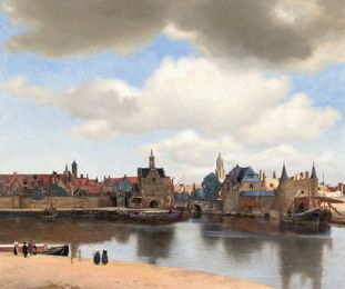 View of Delft, by Johannes Vermeer